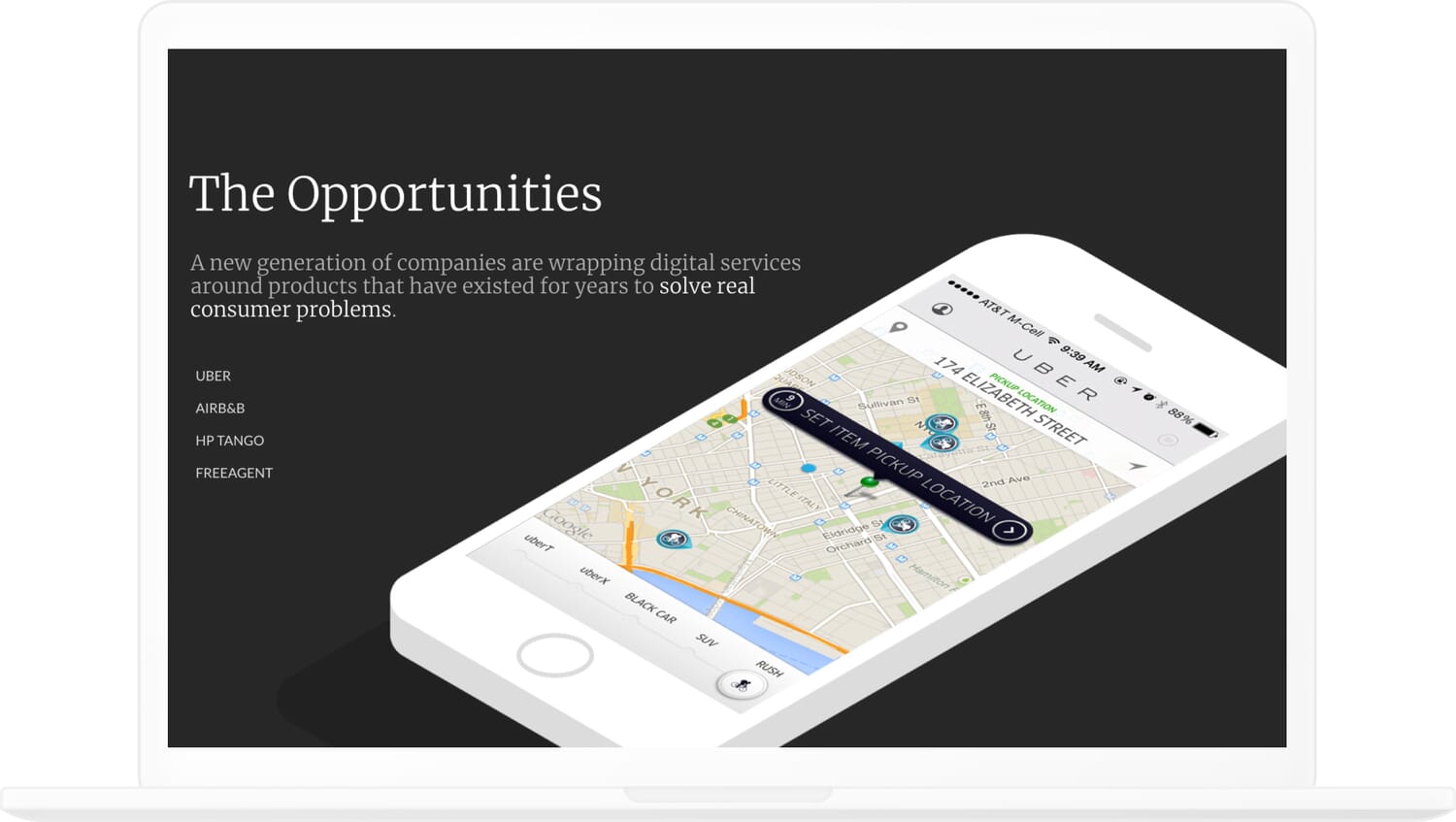 Opportunities slide from a C-Suite Digital Training Workshop